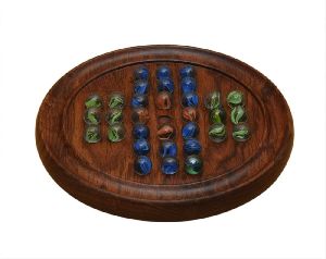 WOODEN SOLITAIRE BOARD GAME