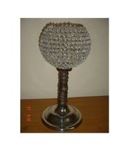 crystal bead candle holders