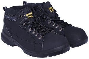 Black Leather Safety Shoes