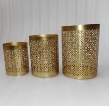 Antique brass votive