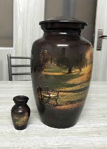 PRINTED LANDSCAPE CREMATION URN