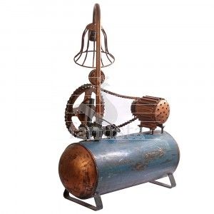 Artistic Old Industrial Compressor Iron Lamp