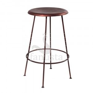 Bar Stool With Copper Finish Legs