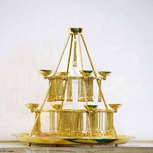 Jhilmil Brass T-Light Holder