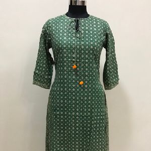 Lavanya Rayon Geometrical Kurti