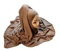 Brown Color Soft Hosiery Cotton Stretchable Headscarf