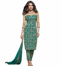 Heavy Zari Embroidery Work Dress Material