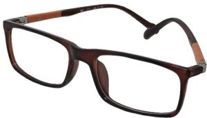 Justkartit Casual Wear Rectangle shape Orange Color Unisex Full Rim Spectacle Frame