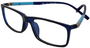 Justkartit Casual Wear Rectangle shape Sky Blue Color Unisex Full Rim Spectacle Frame