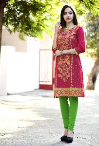 Designer Printed Casual Wear Kurti