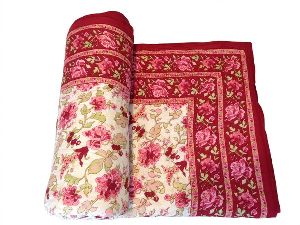 Designer Printed pure cotton filling Double Bed Quilt