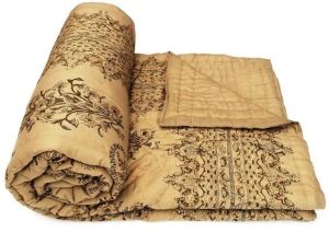 Exclusive Handmade pure cotton filling block printed Jaipuri Razai Quilt