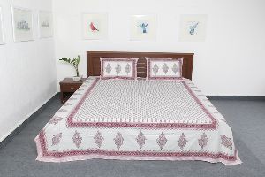 Exclusive Jaipuri Printed pure cotton Double Bed Size Bed sheet VIDBS9037