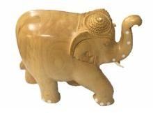 Hand crafted wooden plain elephant