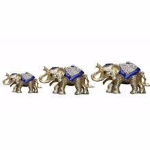 Handicraft Designer Zinc Alloy Elephant With Diamond