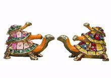 Handicraft zinc alloy turtle with diamond