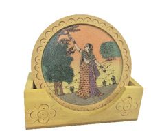 Handmade Wooden Round Tea Coaster