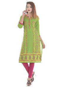 Printed Casual wear Cotton Kurti For Women