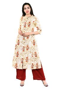 Printed Indian Stylish Long Pattern Kurti