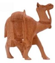 WOODEN CARVING CAMEL