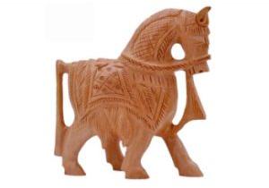 WOODEN CARVING HORSE