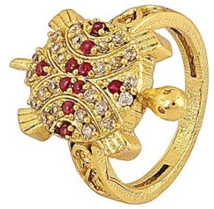 gold turtle ring