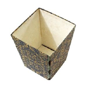 handmade paper dust bin box