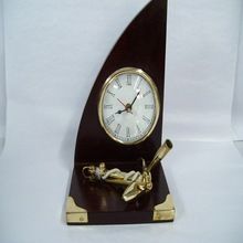 Table clock with pen holder