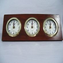 Three way table clock