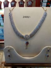 American Diamond Necklace Pendant Set