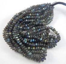 Natural Labradorite Plain smooth Roundel Calibrated Loose Beads