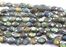 Natural Fiery labradorite oval beads