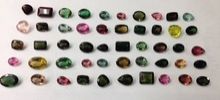 Natural Watermelon tourmaline Faceted gemstone