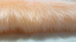 Peach Shine Fur Fabric