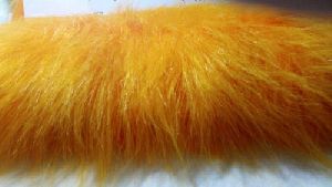 Yellow Long Pile Fur Fabric