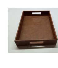 Amenities Tray in Faux Leather for hotels