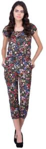 Black Floral Jumpsuit