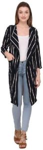 Black Strip Printed Shrug