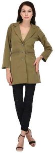 Khaki Trendy Overcoat