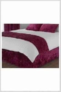 Velvet Machine Quilted Bed Runner