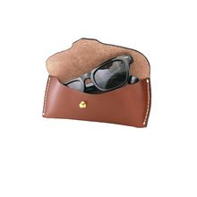 Leather Black Hard Sunglasses Case