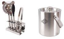 ice bucket with bar tool set