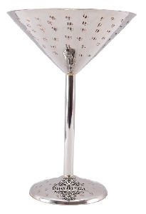 Steel Hammered Designer Cocktail Glass 220 ML