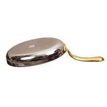 steel oval serving fry pan