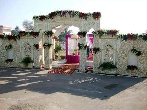 White Entrance Gate for Wedding Decor