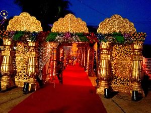 Antique South Indian Wedding Entrance Gate
