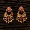 Antique Chand Earring With Matte Gold Plating