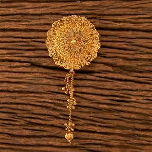 Antique Plain Brooch With Gold Plating