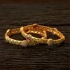 Classic Bangles With Matte Gold Plating