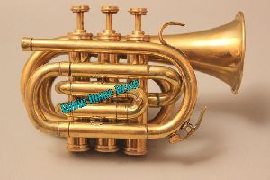 BRASS POCKET CORNET